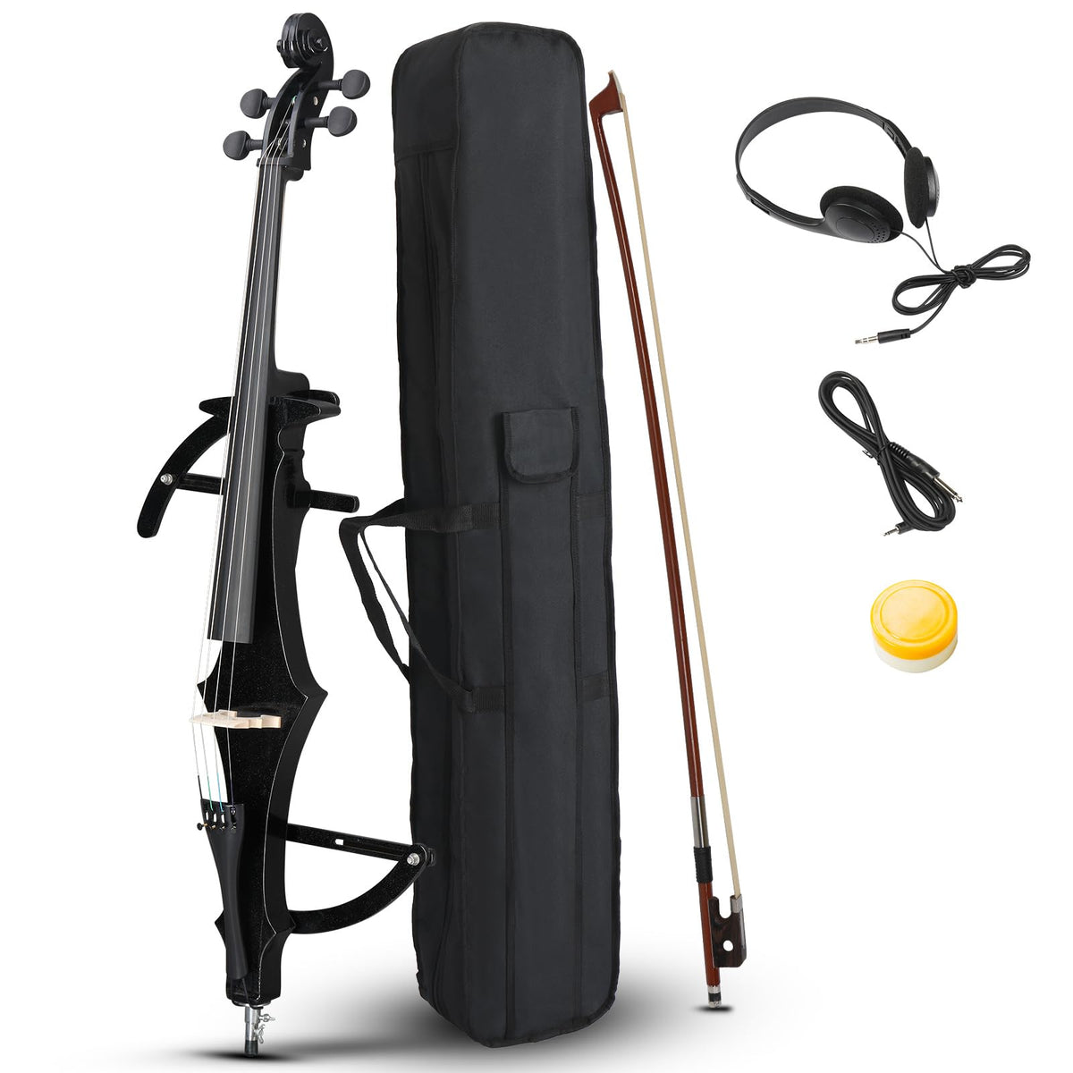 Ktaxon Electric Cello 4/4 Full Size Silent Cello (S Style)