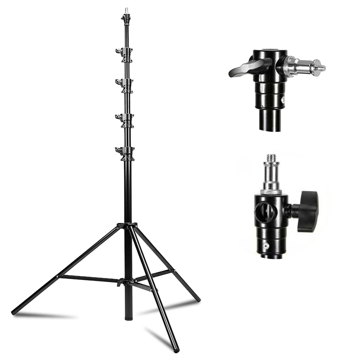 Kate 2Pcs Heavy Duty 10.8ft Light Stand with Casters for Softbox, Monolight