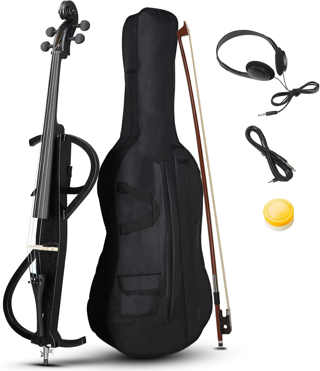 Ktaxon Electric Cello 4/4 Full Size Silent Cello (S Style)