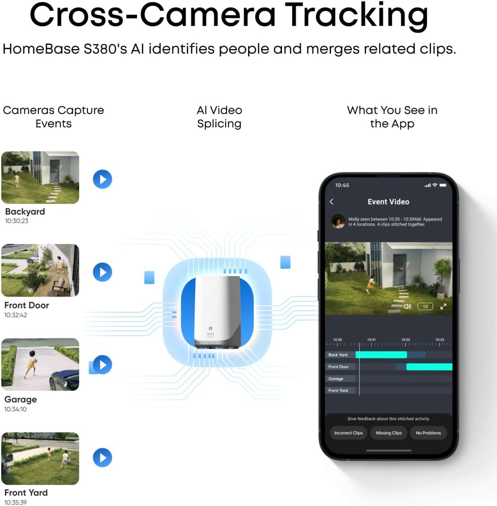 eufy Security SoloCam E42, 4-Cam Kit, 4K Solar Security Camera