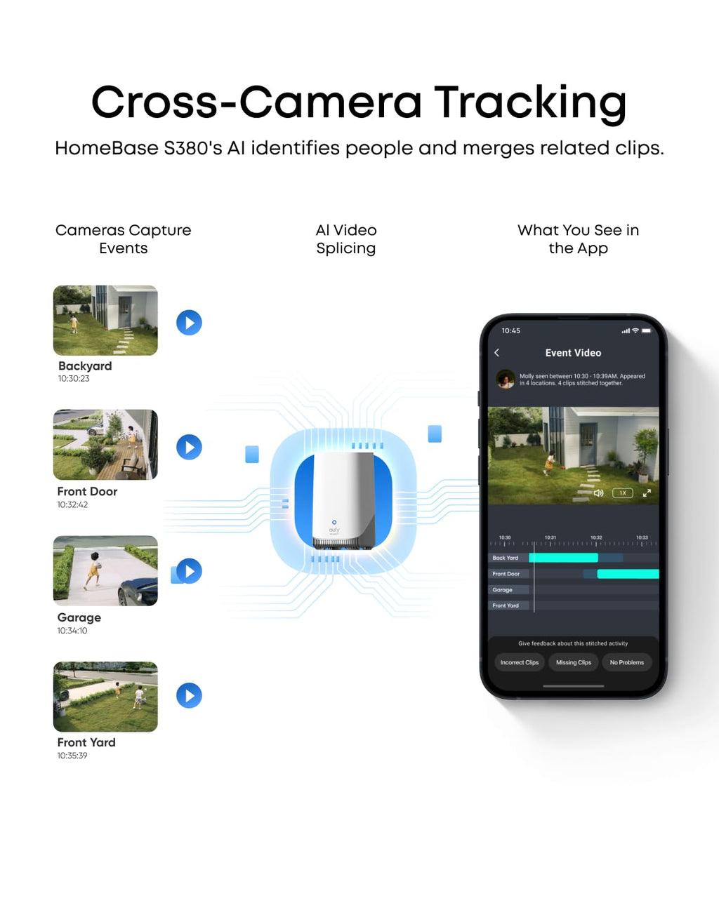 eufy Security SoloCam E42, 4-Cam Kit, 4K Solar Security Camera