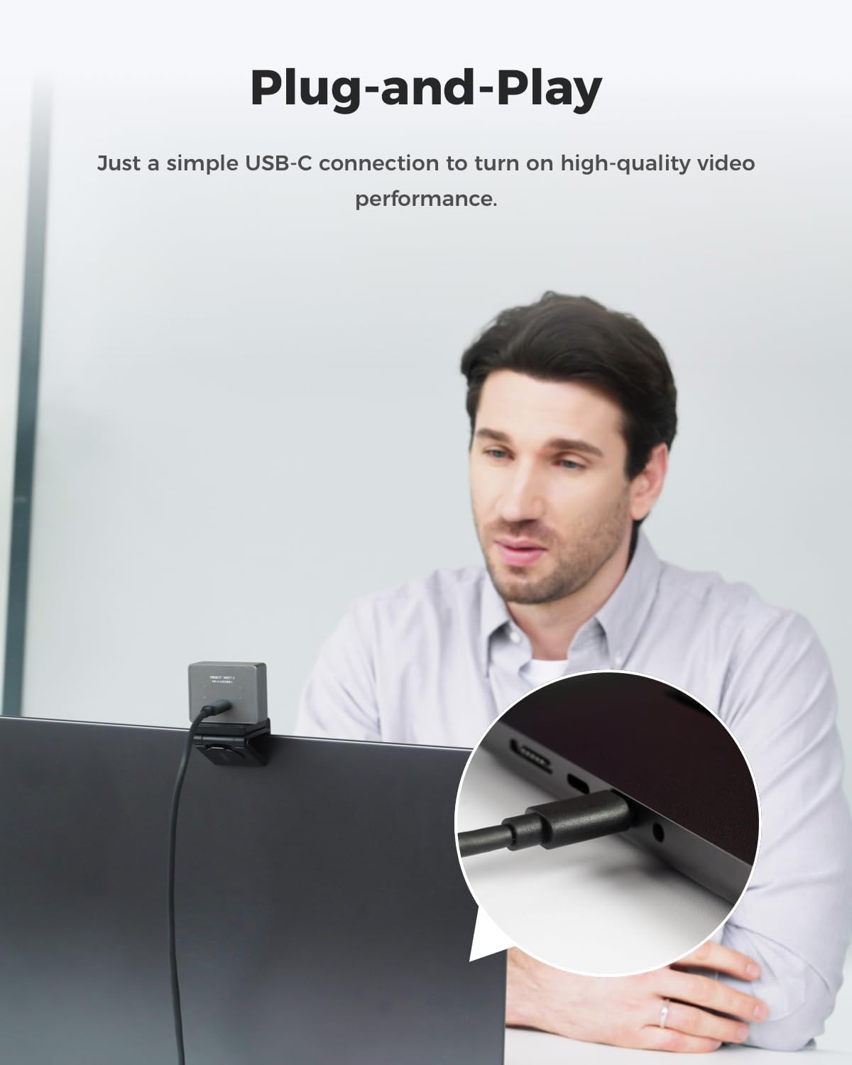OBSBOT Meet 2-4K Webcam for PC with 1/2" Sensor, AI Framing & Autofocus