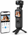 4K Vlogging Camera with AI Face Tracking, 330Â° Rotating Lens & WiFi