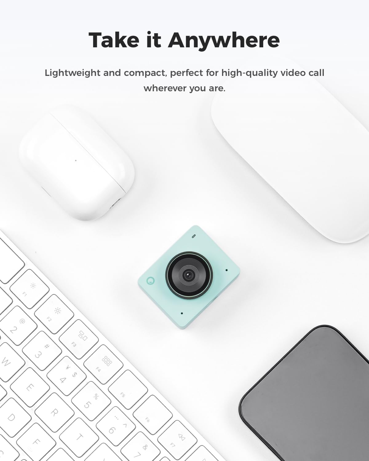 OBSBOT Meet 2-4K Webcam for PC with 1/2" Sensor, AI Framing & Autofocus