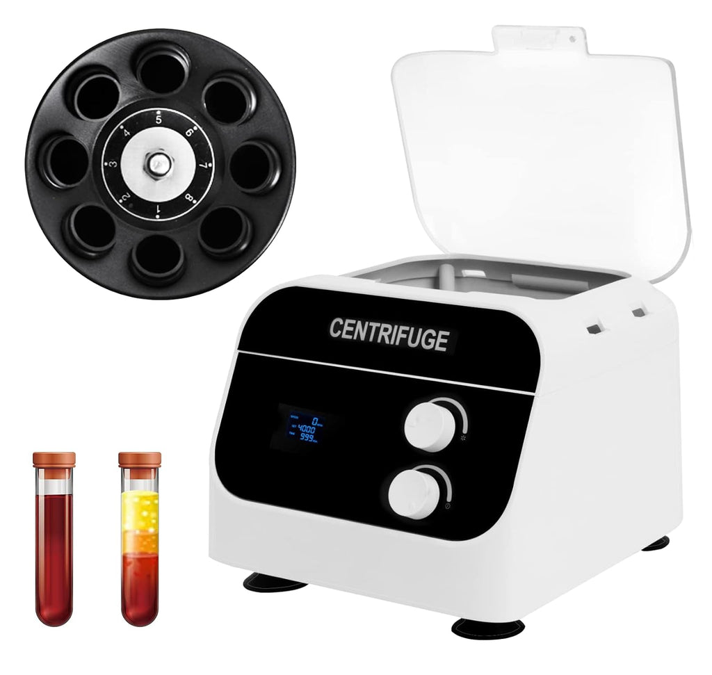 JIAWANSHUN Lab Benchtop PRP Centrifuge, 8x20mL 4000RPM LCD Display 110V