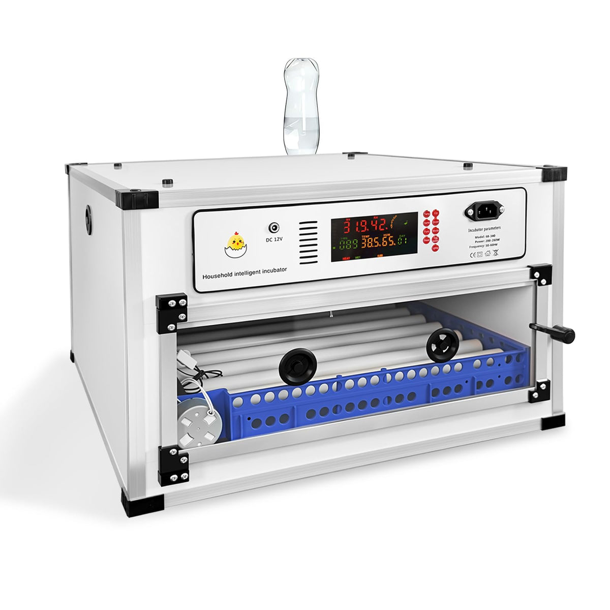 Eggs Incubator ï¼136 Eggs Automatic Incubator for Hatching Eggs, with Automatic Egg Turning and Temperature Humidity Control, Poultry Hatching Incubator for Chicken Quail Bird Duck Goose