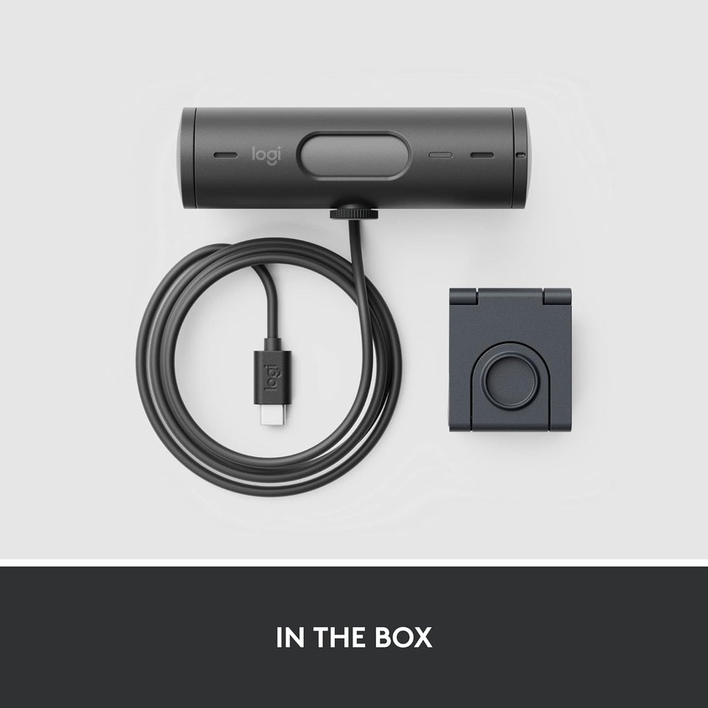 Logitech Brio 501 Full HD Webcam Auto Light Correction Show Mode - Black