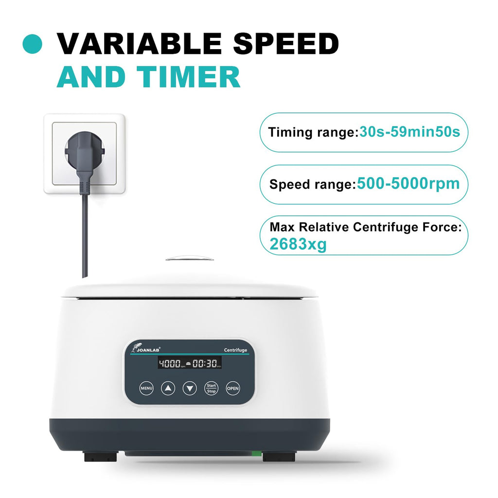 JOANLAB LC-400 PRP Centrifuge, 8x2/5/10ml & 4x15ml Tubes