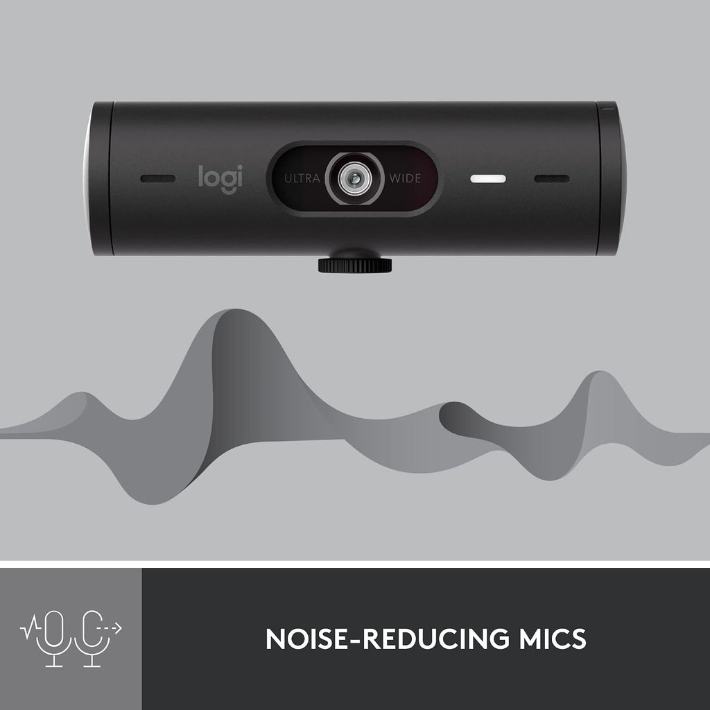 Logitech Brio 501 Full HD Webcam Auto Light Correction Show Mode - Black