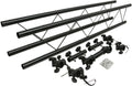 12 Foot Portable I-Beam Lighting Truss Section for Speaker Stands or Extension by MR DJ USA
