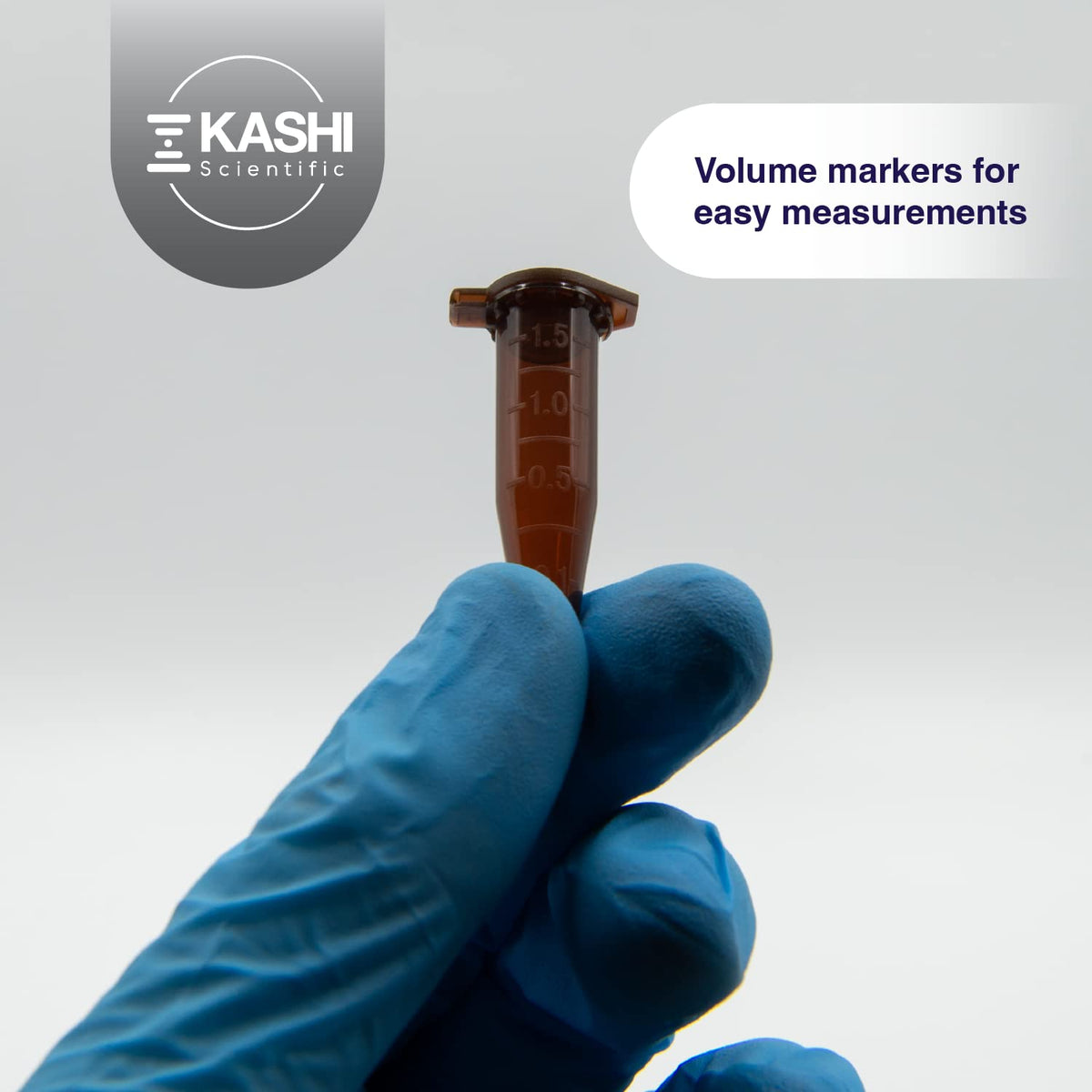 Kashi Scientific 50mL Self Standing Centrifuge Tubes with Screw Cap Lid, Lab Grade Polypropylene Plastic, Skirted, Printed Graduation, Write-on Spot [50mL Self-Standing, 500]