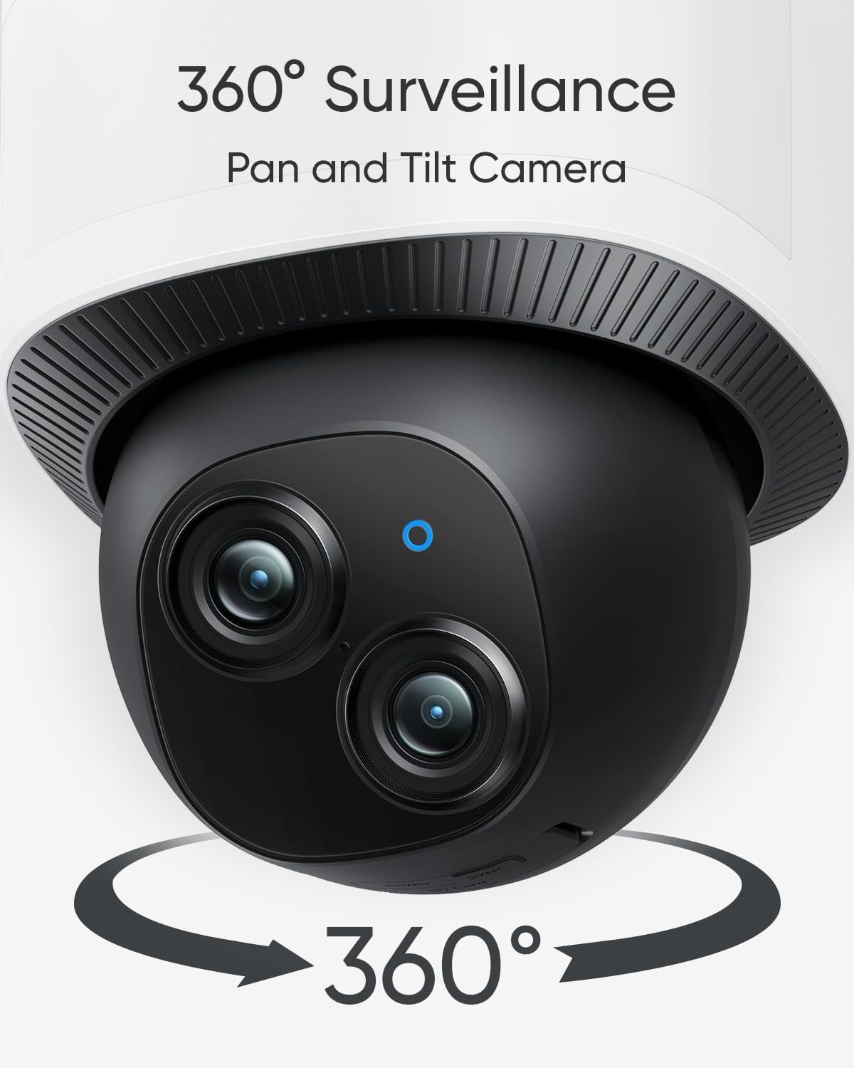 eufy Security Floodlight Camera E340, Dual-Lens, 360Â° Coverage, 8X Zoom