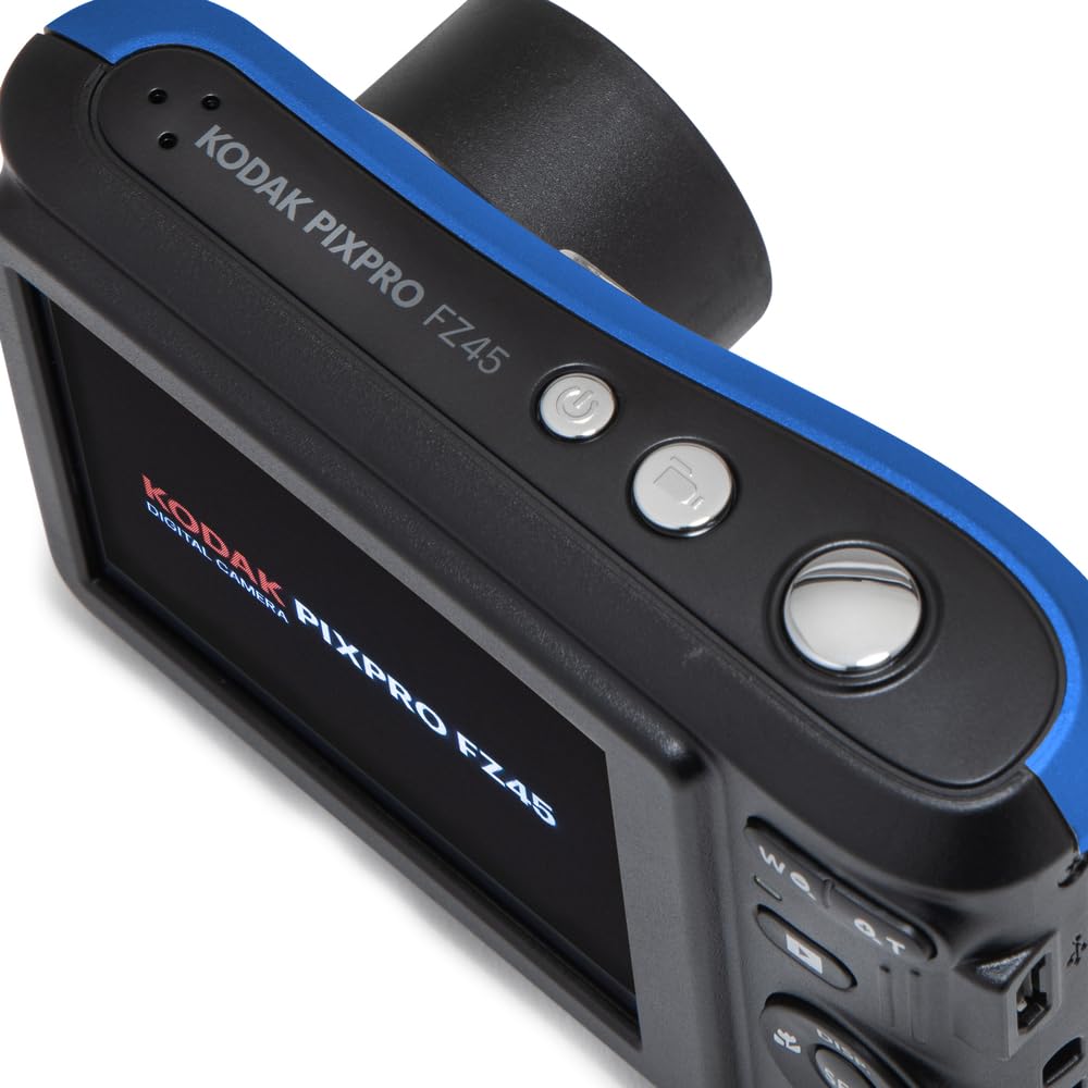 KODAK PIXPRO FZ45 16MP Compact Digital Camera, 4X Optical Zoom, AA, Black