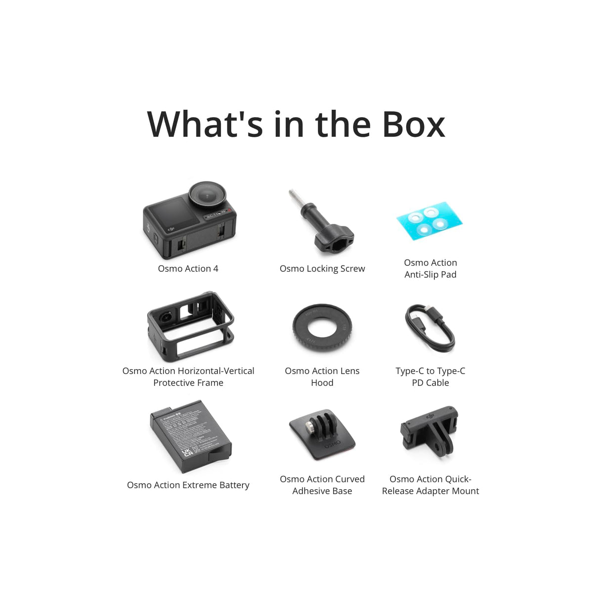 DJI Osmo Action 4 Essential Combo, Waterproof Action Camera Vlogging Camera
