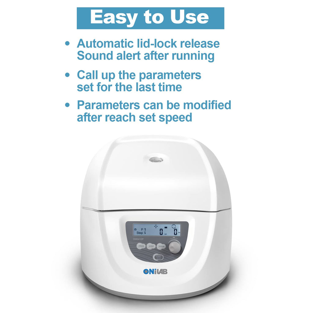 ONiLAB Benchtop Centrifuge, 6X50ml, 300-4000RPM, Max 1800Ãg