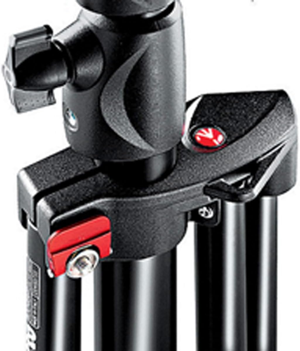 Manfrotto 1004BAC 144" Air Cushioned Aluminum Master Light Stand with 4 Sections & 3 Risers, Black