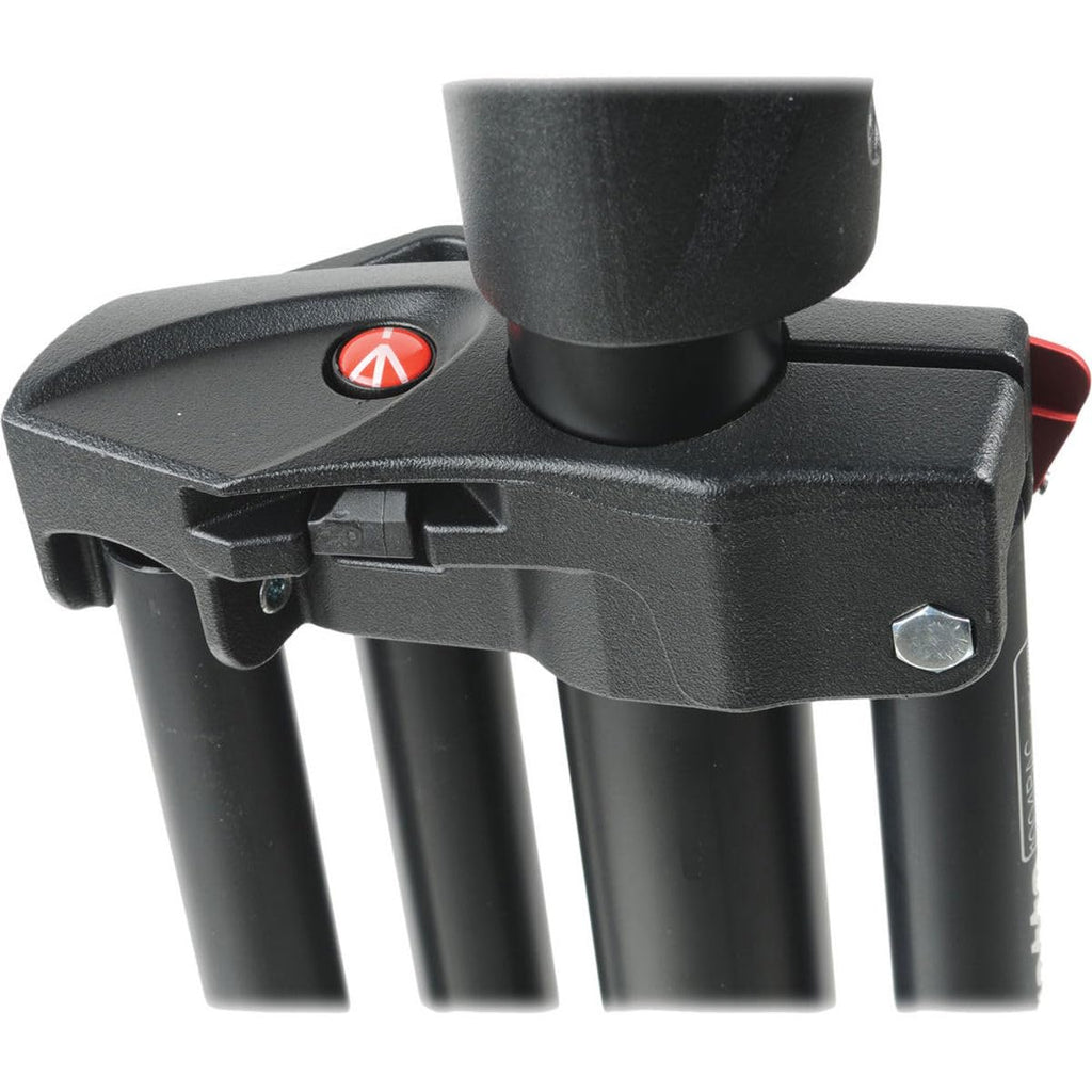 Manfrotto 1004BAC 144" Air Cushioned Aluminum Master Light Stand with 4 Sections & 3 Risers, Black