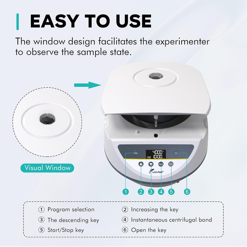 LAB FISH LC-6S Centrifuge, 6x2/5/10/15ml Tubes