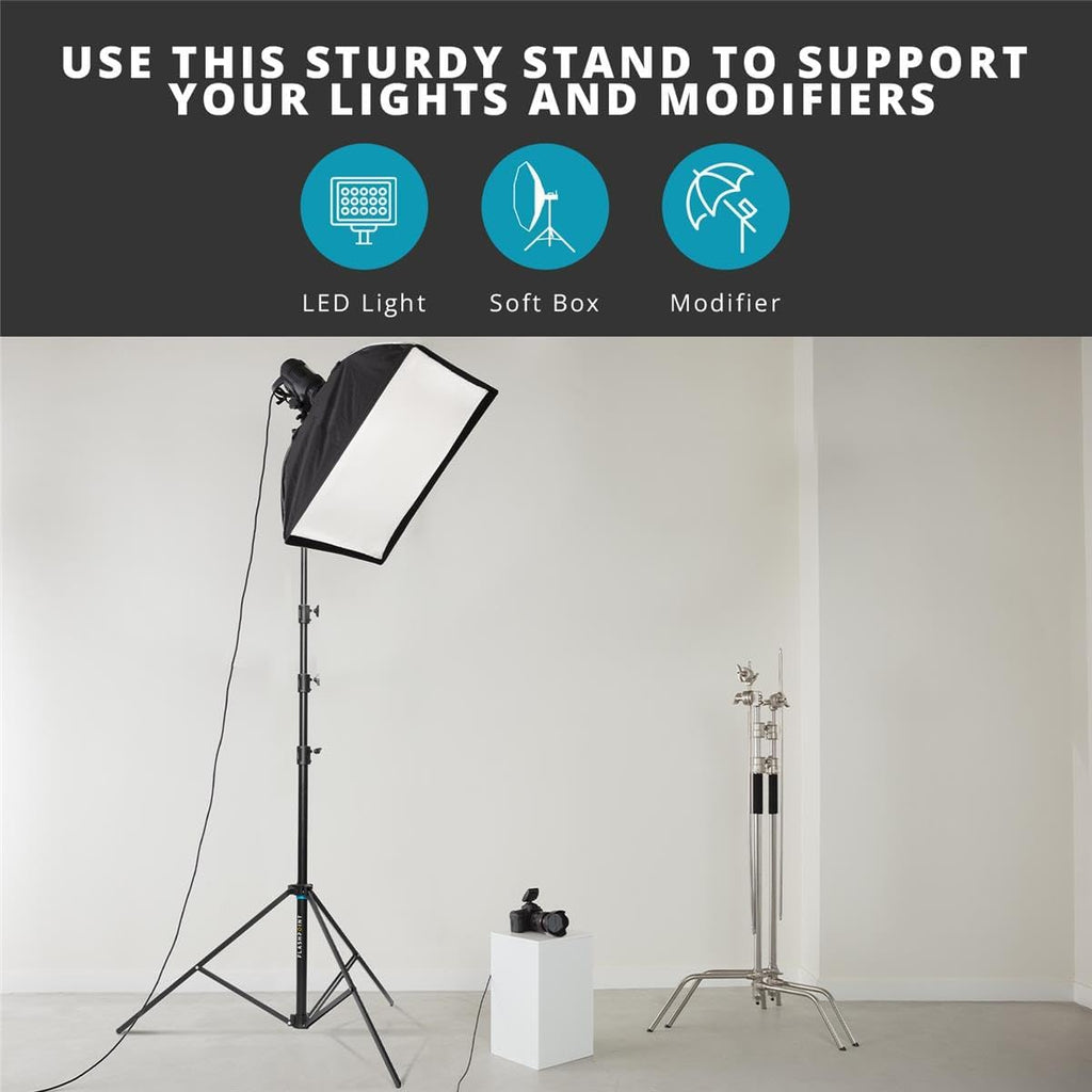 Flashpoint Pro Heavy-Duty Air-Cushioned Auto Light Stand (13')