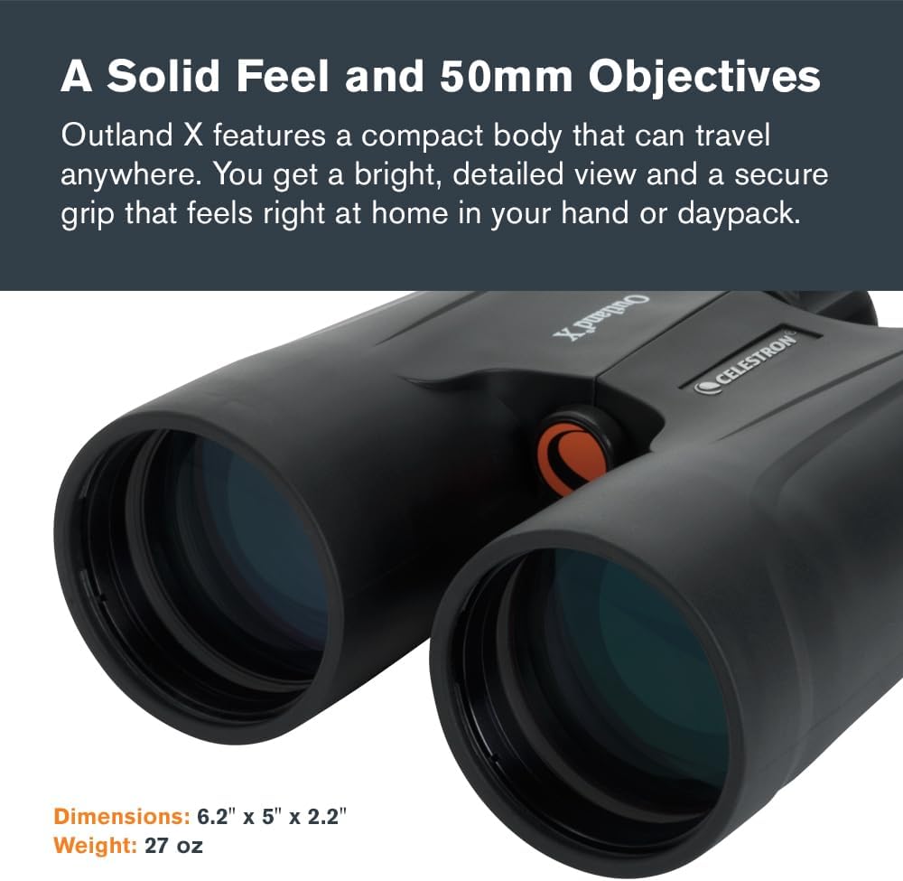 Celestron Outland X 10x50 Binoculars for Low-Light Wildlife Views