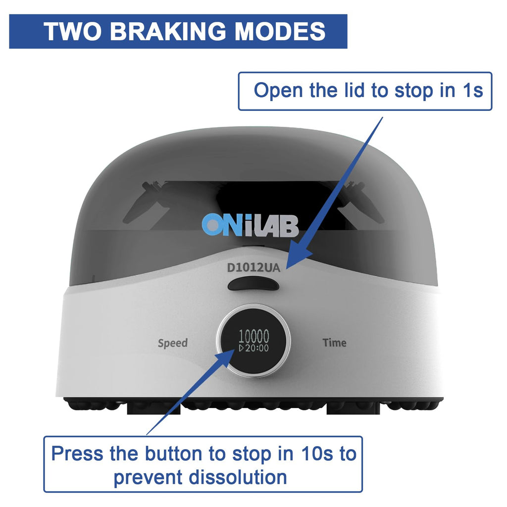 ONiLAB Benchtop mini Centrifuge, 10000RPM, 2-in-1 Rotor