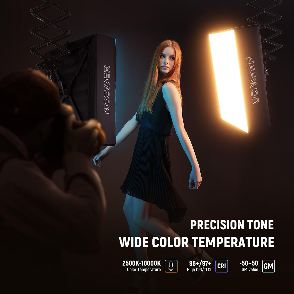 NEEWER 660 PRO RGB LED Video Light with App Control/Barn Door/U Bracket