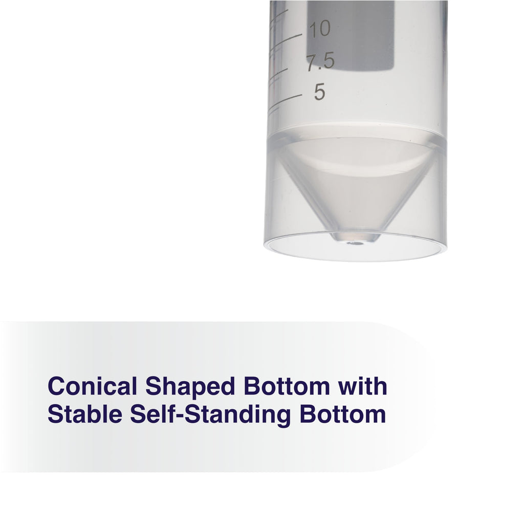 Kashi Scientific 50mL Self Standing Centrifuge Tubes with Screw Cap Lid, Lab Grade Polypropylene Plastic, Skirted, Printed Graduation, Write-on Spot [50mL Self-Standing, 500]