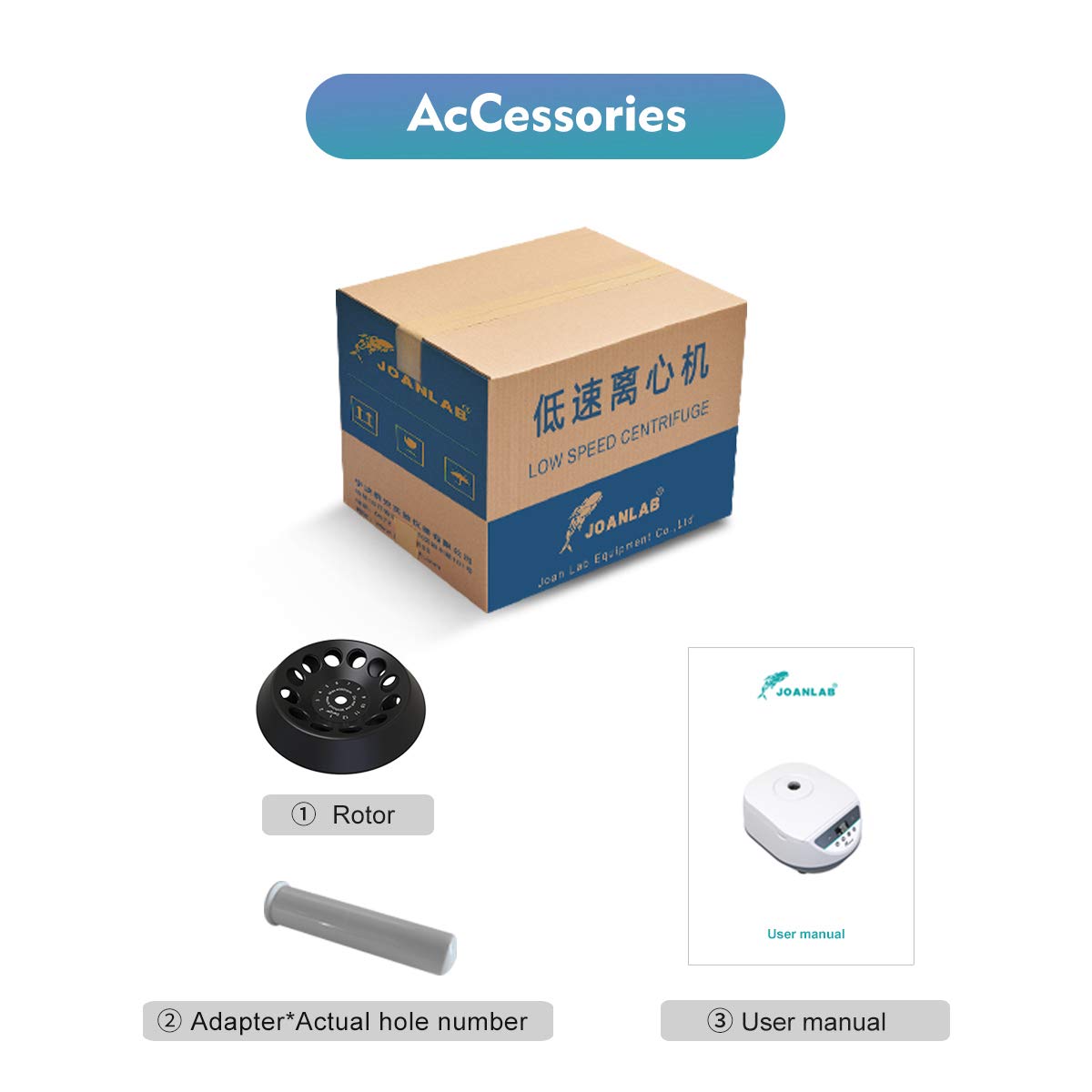 Benchtop Centrifuge, 8x2/5/10/15ml Tubes