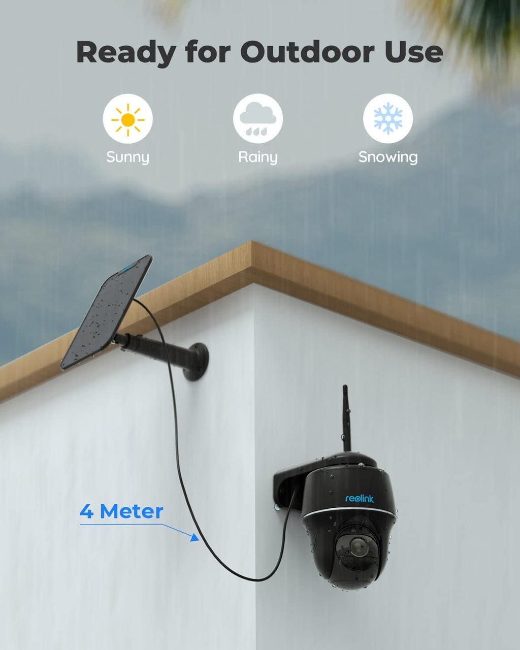 REOLINK Argus PT Ultra First 4K Solar Security Cameras Wireless Outdoor