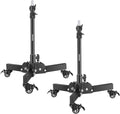NEEWER Pack of 2 Heavy Duty Light Stands with Wheels, 2.4 Feet Max. Height, Foldable Tripod for Low Angle Shooting, Lighting Stand for Softbox, Monolight and Other Photography Equipment, ST72