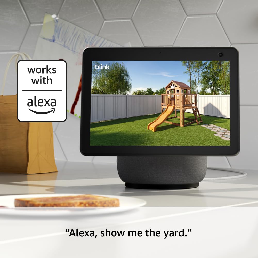 Blink Outdoor 4 â Wireless smart security camera, two-year battery life, 1080p HD day and infrared night live view, two-way talk. Sync Module Core included â 3 camera system