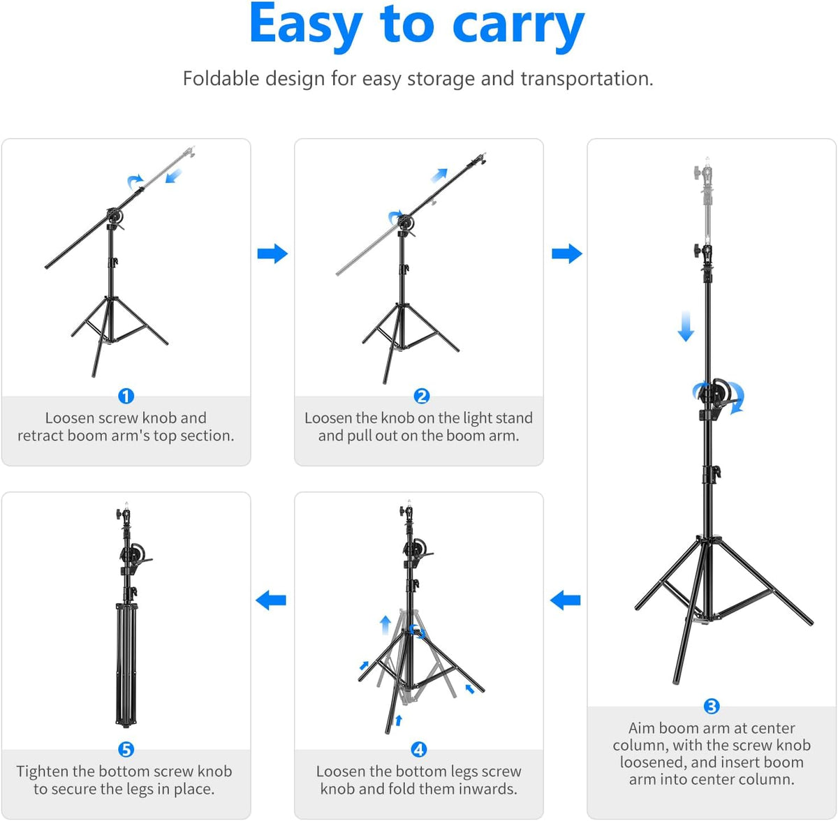 Neewer 2-in-1 Photography Light Stand, Aluminum Alloy 9.7ft Heavy Duty Tripod Stand with 3.8ft Boom Arm and Empty Sandbag for Video Light, Strobe, Reflector, Softbox for Studio Photo Video Shooting