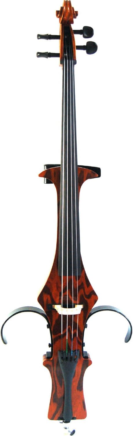 Aliyes Handmade Professional Solid Wood Electric Cello 4/4 Full Size Silent Electric Cello-Wood Grain