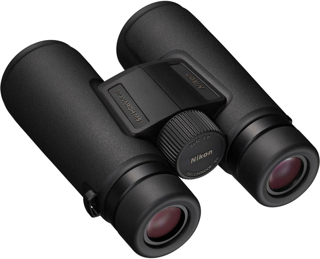 NIKON Monarch M5 Binoculars | Waterproof Fogproof ED Glass Optics with Dielectric Prism Coating | Bright High-Resolution Outdoor Binoculars for Birdwatching, Hiking & Wildlife, 8x42