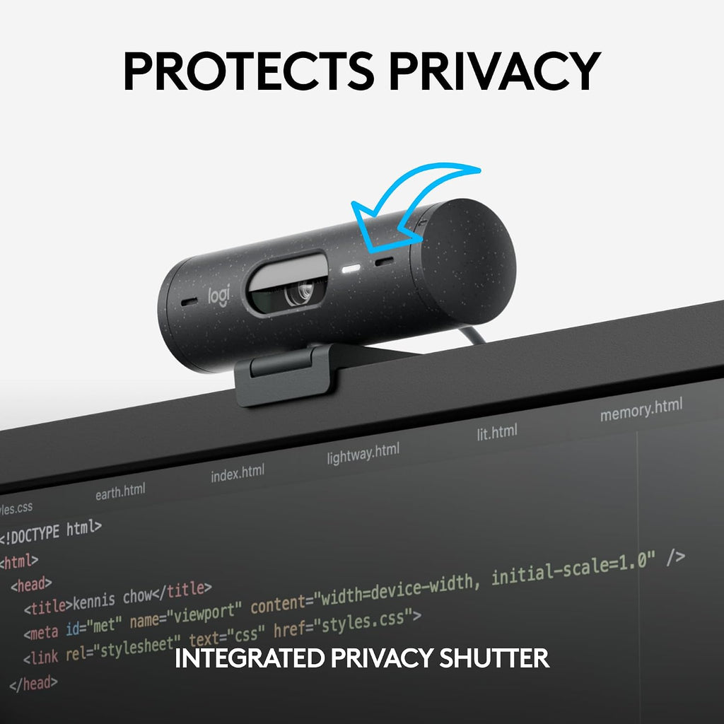 Logitech Brio 505 Full HD 1080p Business Webcam with Auto Light Correction