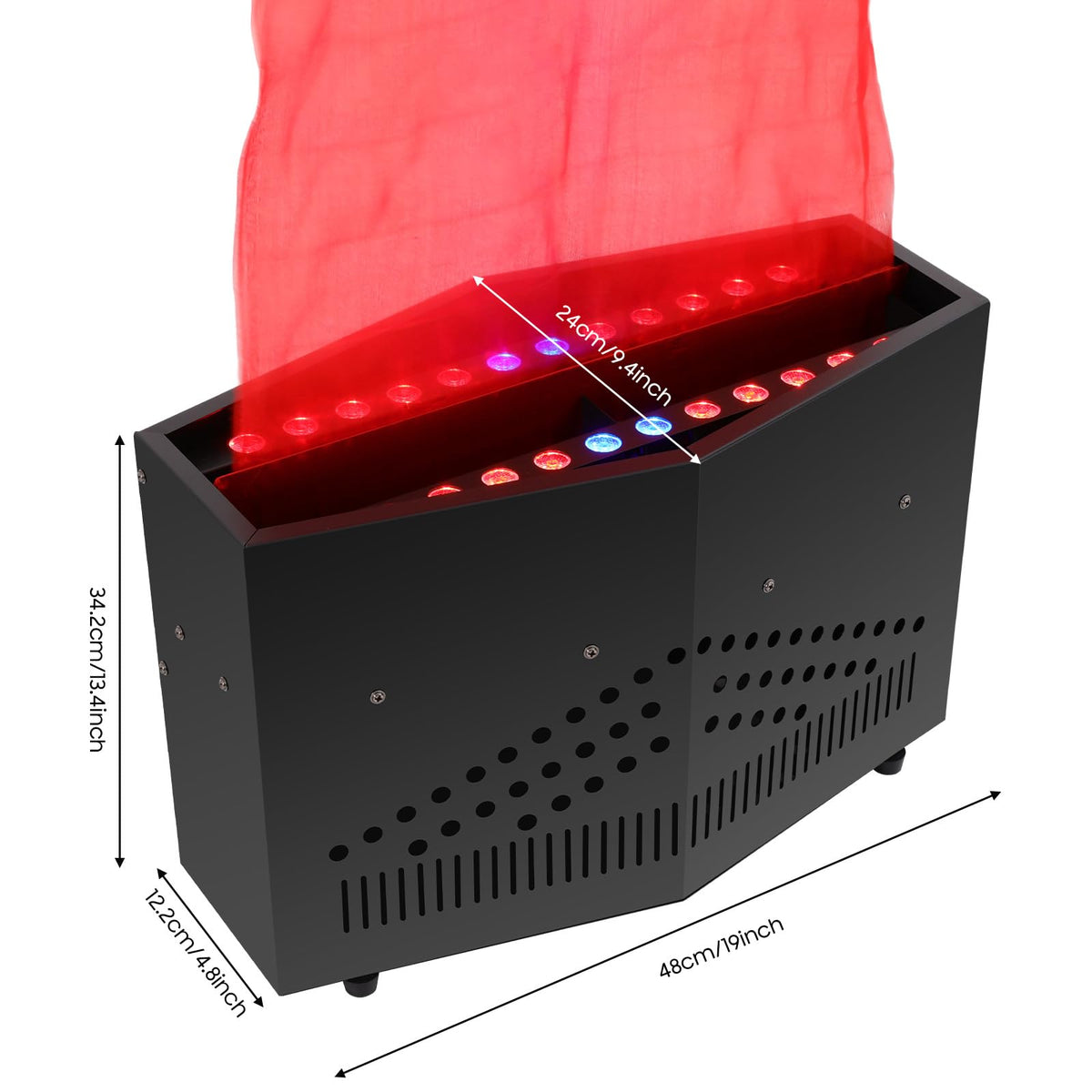 Flame Light 4.9ft Fake Fire Flame,Fake LED Campfire, Realistic Fake Fire Flame, Artificial Fake Fire Flames LED Beads, Atmosphere Effect Simulated Campfire Light (Roundness)