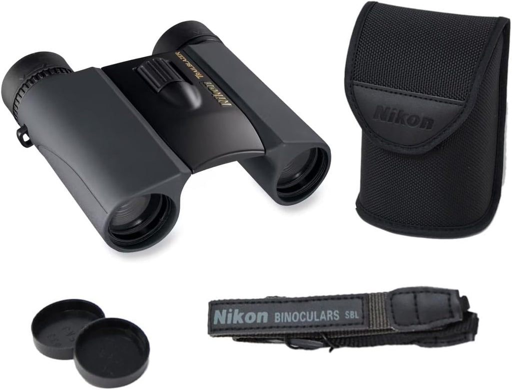 Nikon Trailblazer 8x25mm ATB Binoculars - Compact, Waterproof & Fogproof, Bright Multilayer-Coated Optics, Roof Prism - All-Terrain Outdoor Wildlife Viewing & Birdwatching Binoculars (8217)