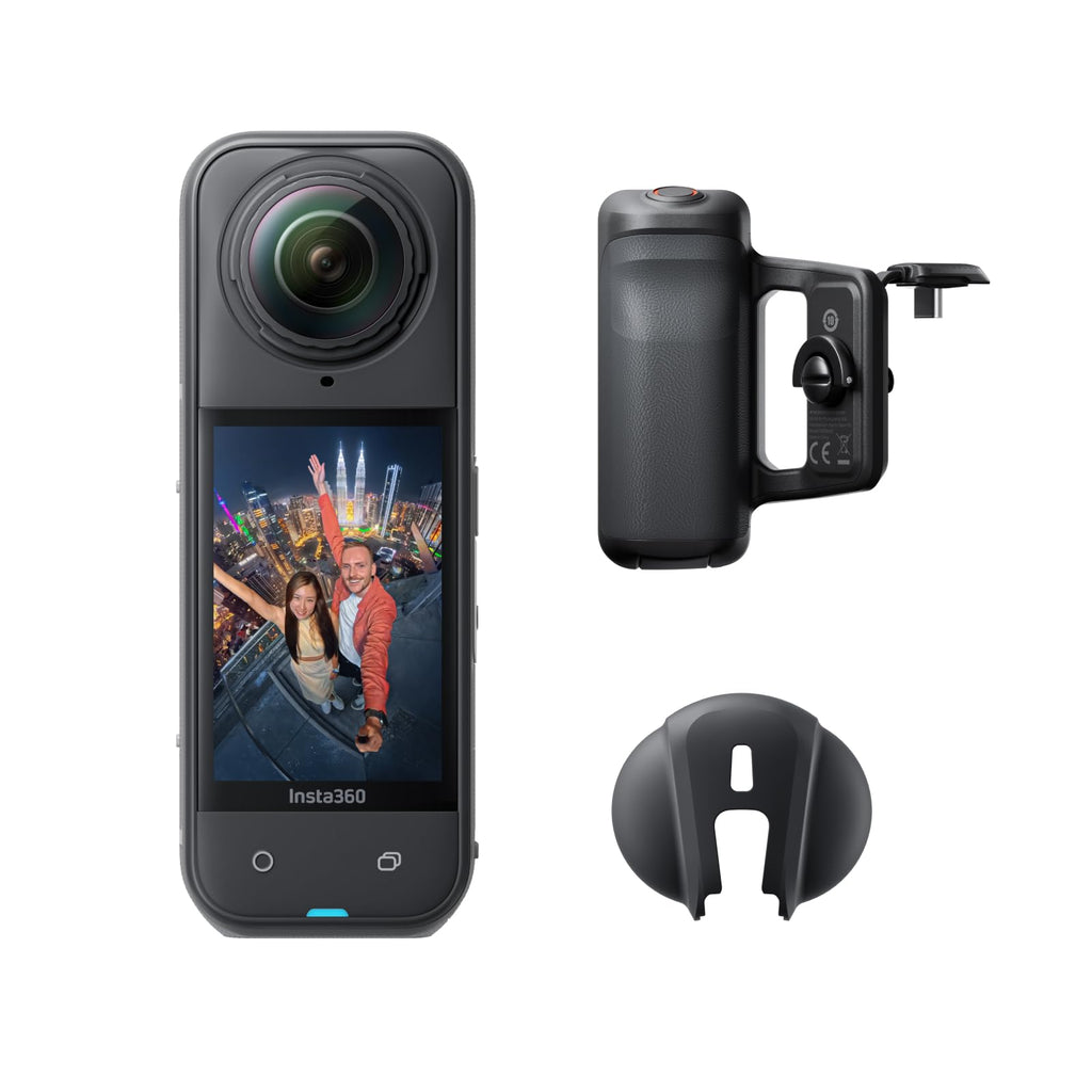 Insta360 X5 - Waterproof 8K 360Â° Action Camera, Leading Low Light, Invisible Selfie Stick Effect, Rugged and Replaceable Lens, 3-Hour Battery, Built-in Wind Guard, Stabilization, Triple AI Chip Design
