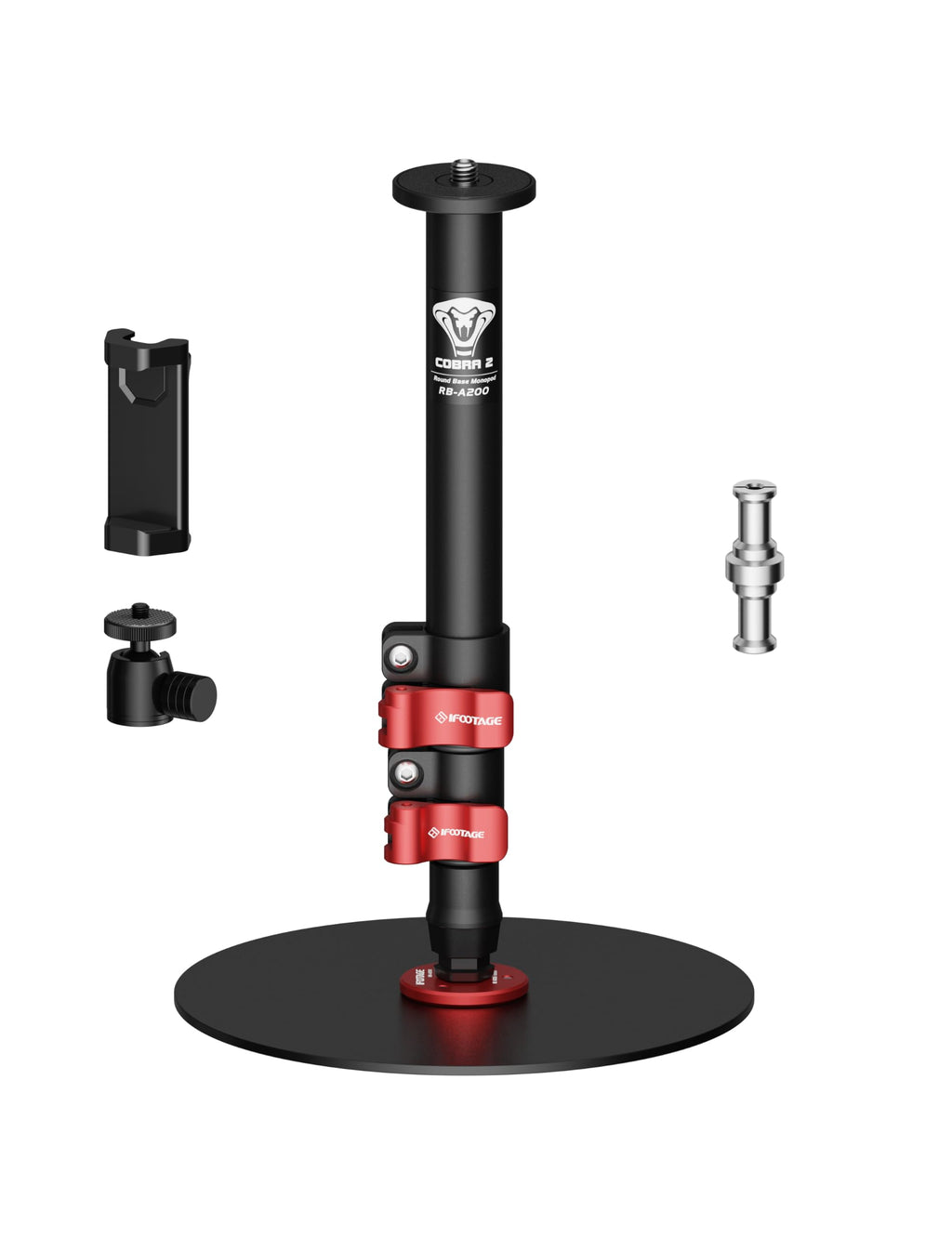 IFOOTAGE RB-A400 Round Base Light Stand Monopod 79" 2 Pack