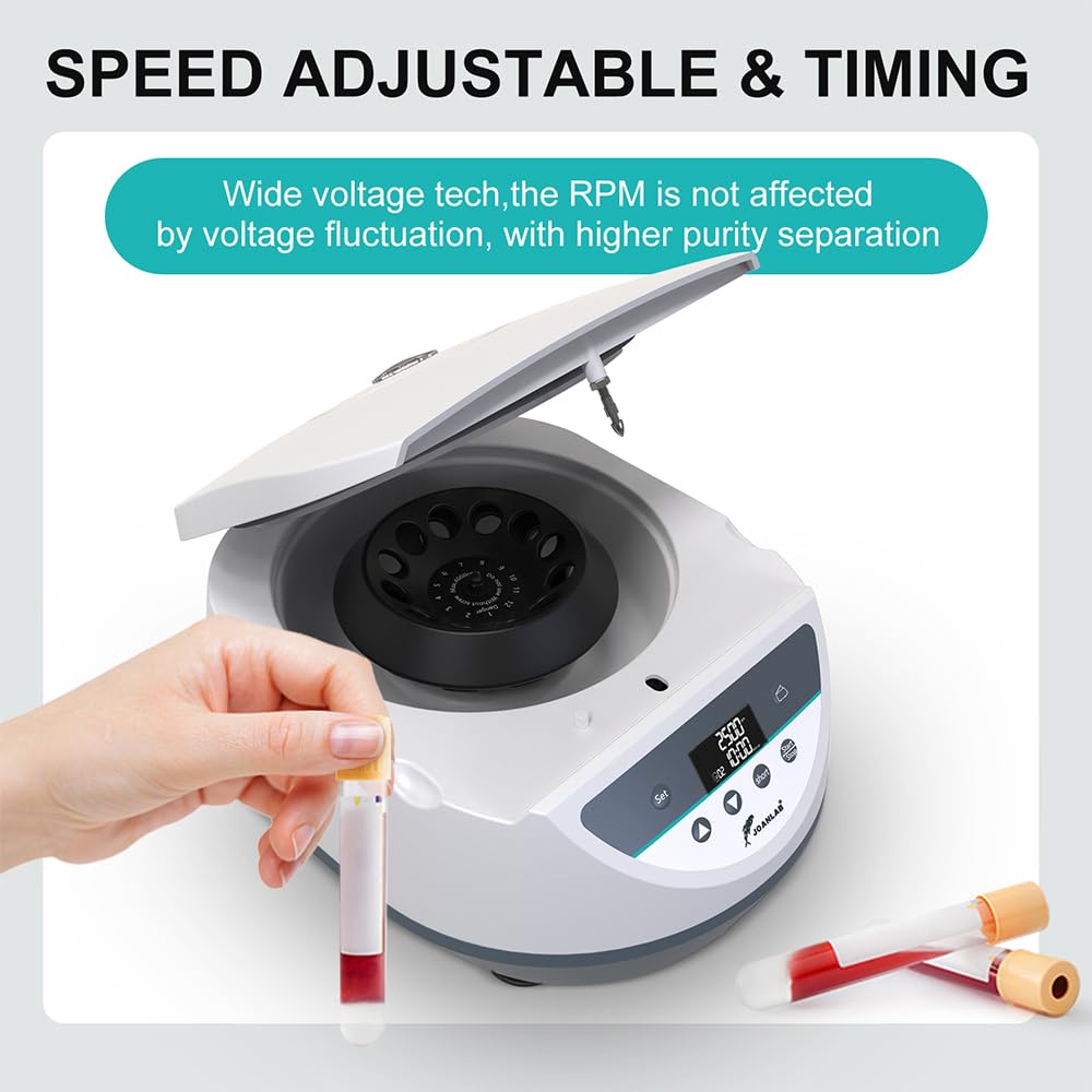 Benchtop Centrifuge, 8x2/5/10/15ml Tubes