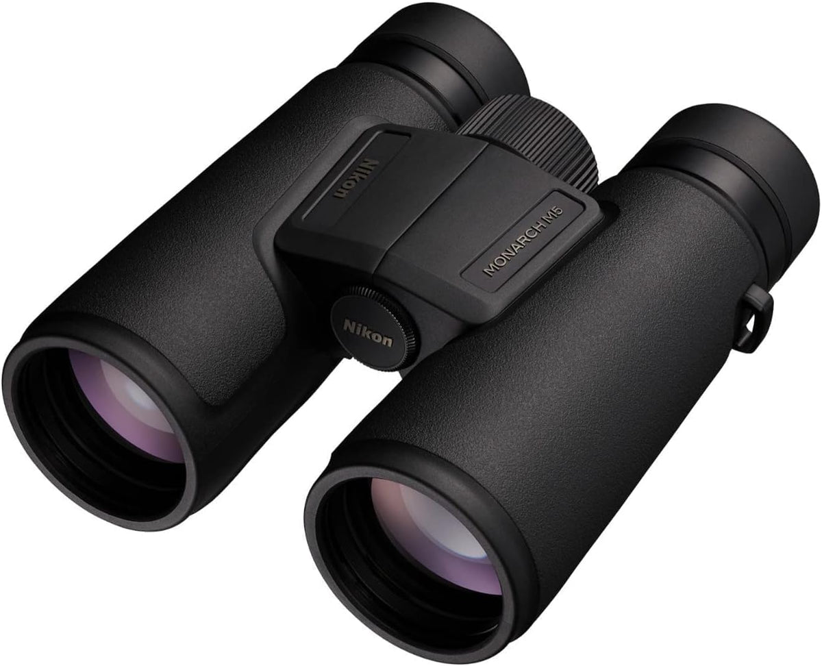 NIKON Monarch M5 Binoculars | Waterproof Fogproof ED Glass Optics with Dielectric Prism Coating | Bright High-Resolution Outdoor Binoculars for Birdwatching, Hiking & Wildlife, 8x42