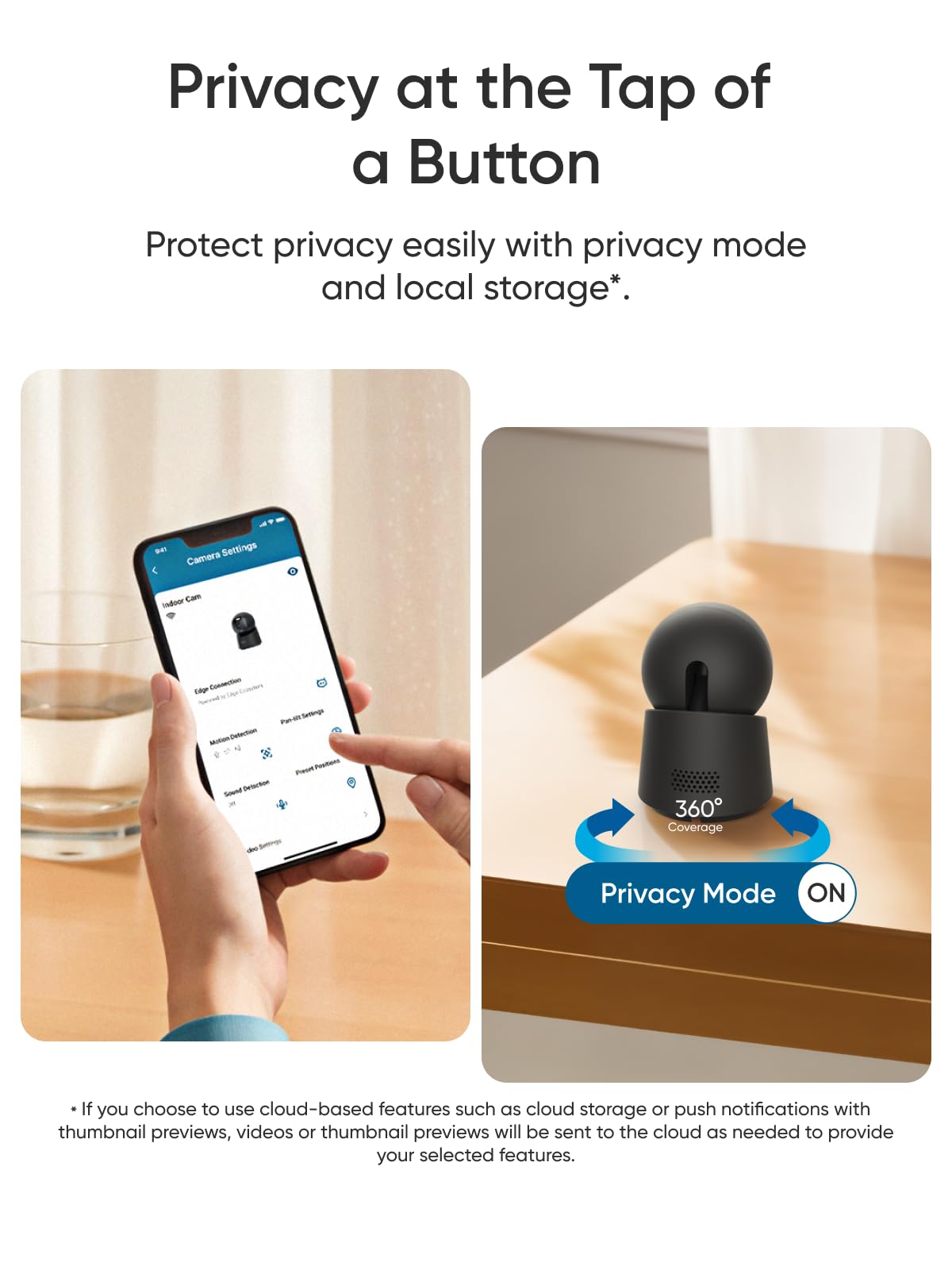 eufy Security 4K Indoor Camera E30, No Subscription, Pan and Tilt
