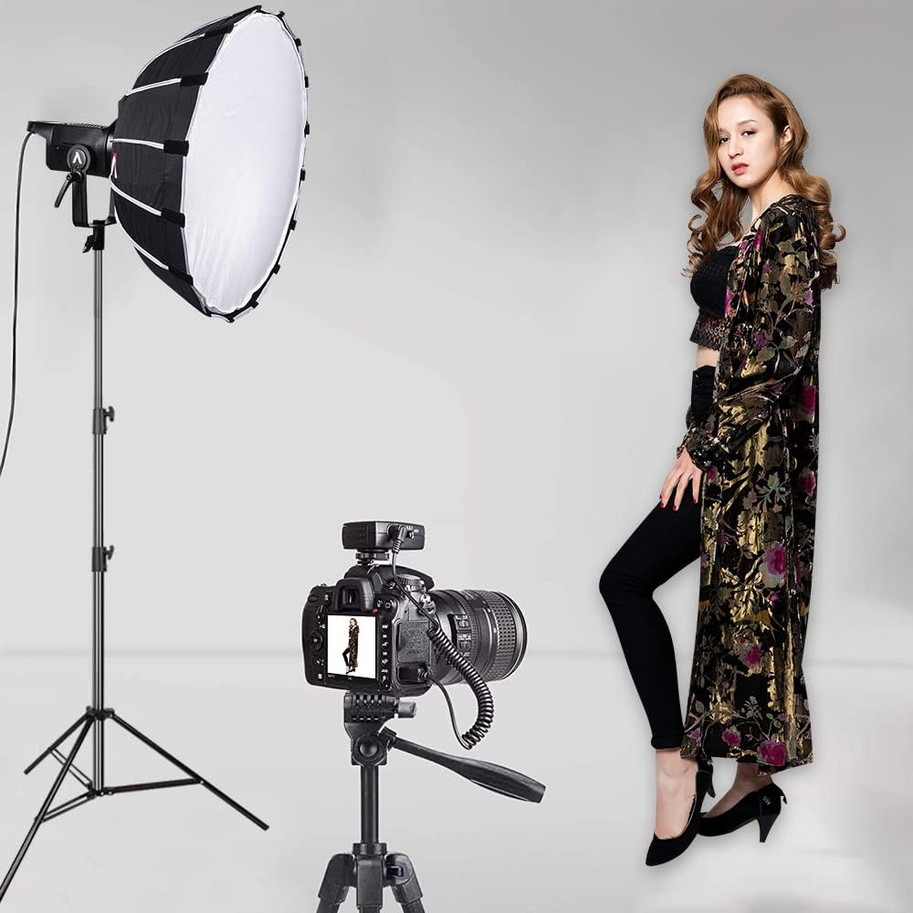 Aluminum Alloy Light Stand 9.5 Feet/2.8m Adjustable Spring Cushioned Photography Tripod for Photo Studio Speedlight Flashes, Ring Light, Photographic Equipments Thickening Flash Stand, 2 Pack