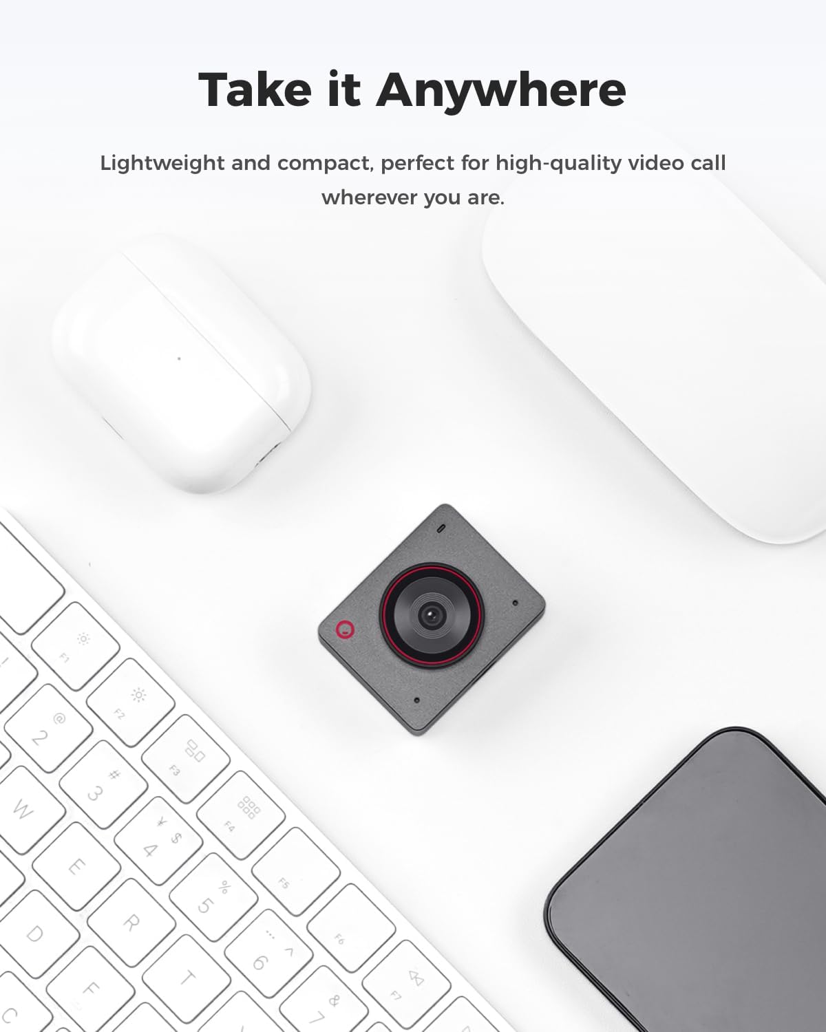 OBSBOT Meet 2-4K Webcam for PC with 1/2" Sensor, AI Framing & Autofocus
