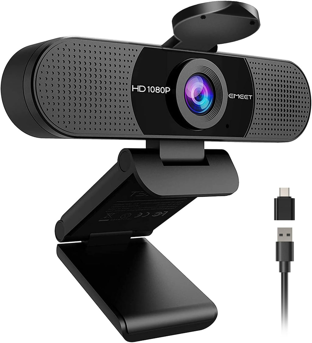EMEET C960 Ultra 4K Webcam for Mac & PC, 1/1.5" Large Sensor, Metal Body