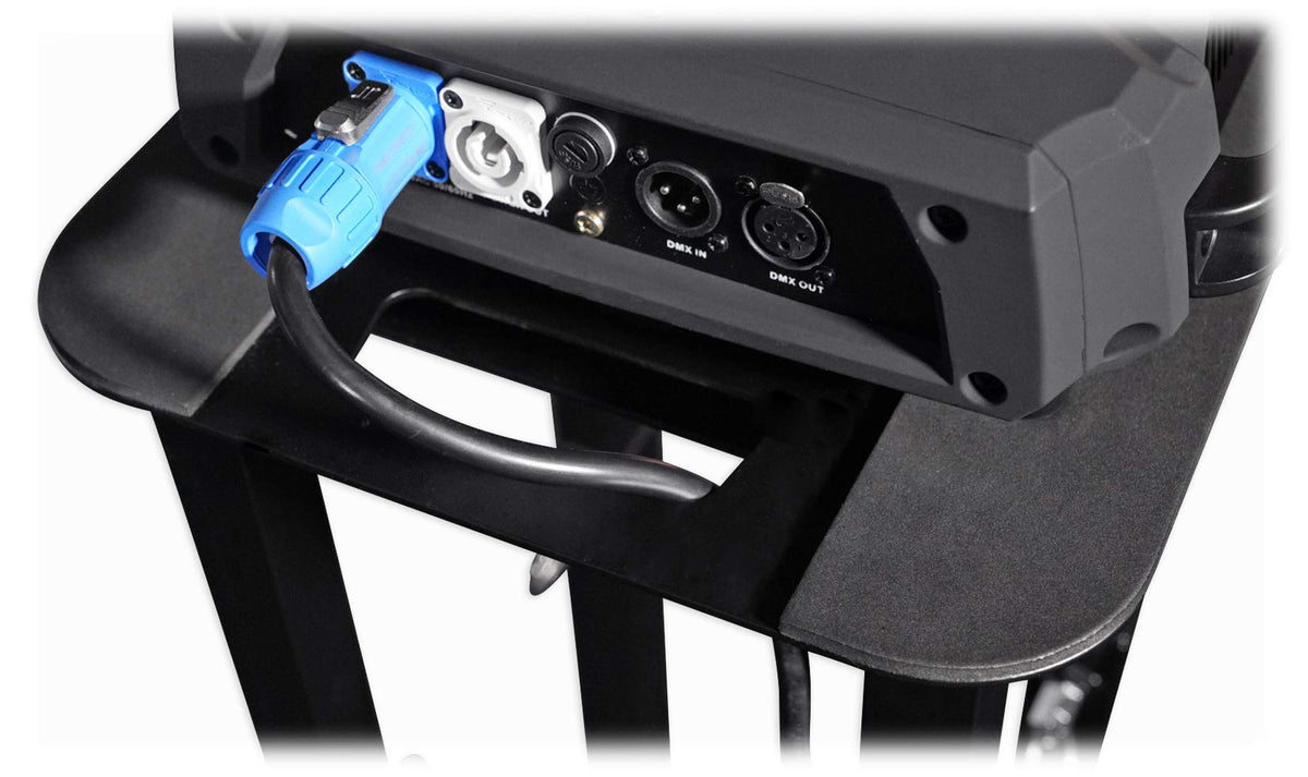 Rockville RTP32W White Totem Moving Head Light Stand with Scrims and Bags