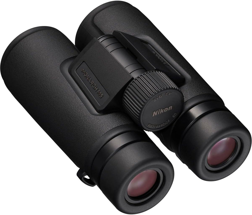 NIKON Monarch M5 Binoculars | Waterproof Fogproof ED Glass Optics with Dielectric Prism Coating | Bright High-Resolution Outdoor Binoculars for Birdwatching, Hiking & Wildlife, 8x42