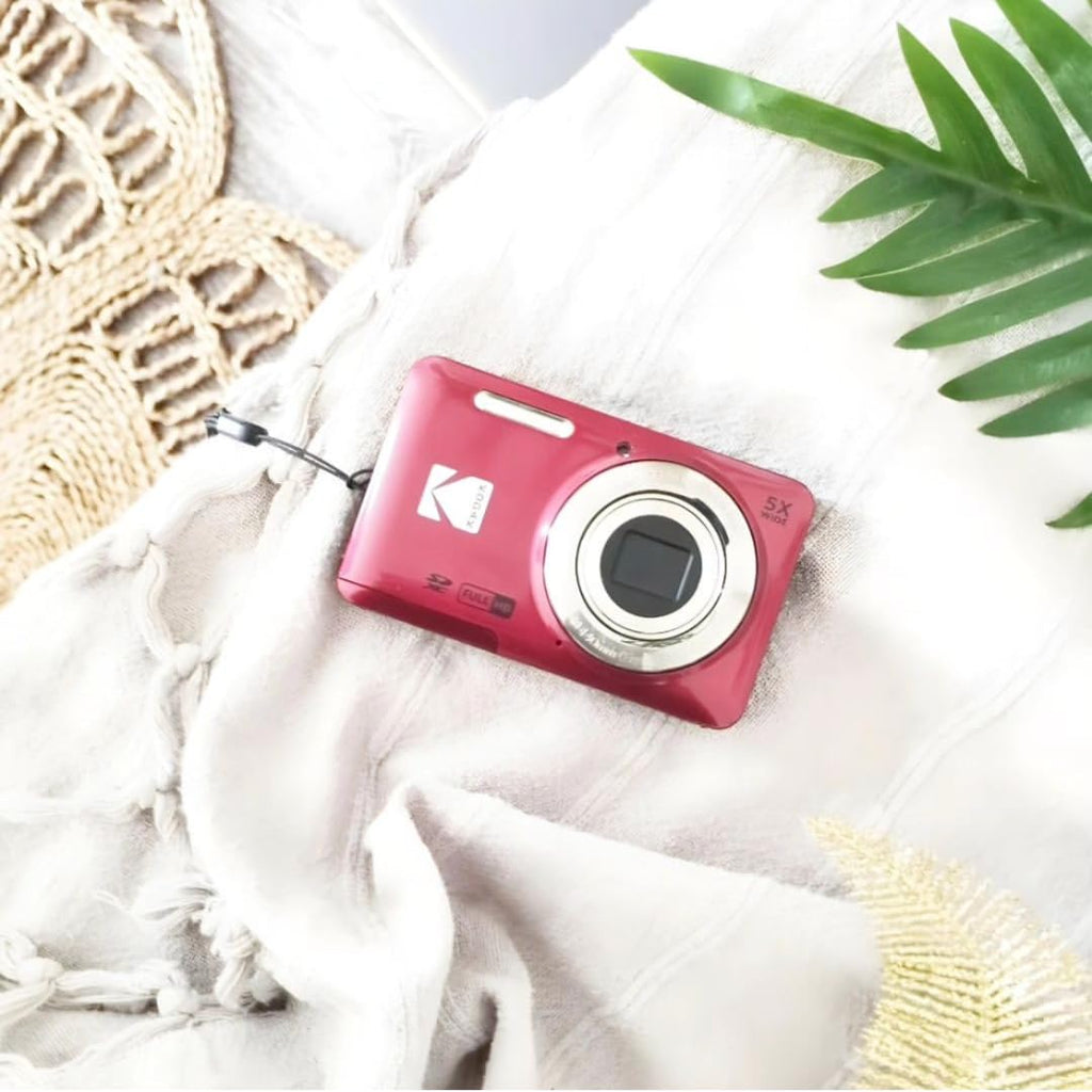 KODAK PIXPRO FZ55 16MP Compact Digital Camera, 5X Optical Zoom, Blue