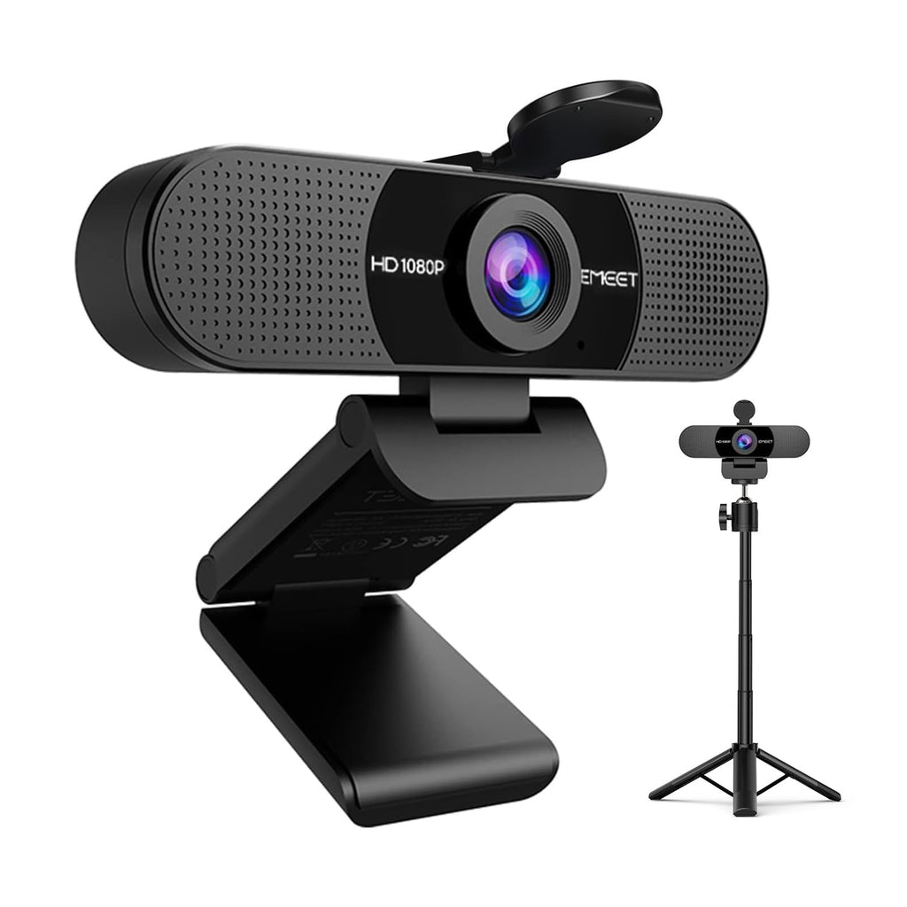 EMEET C960 Ultra 4K Webcam for Mac & PC, 1/1.5" Large Sensor, Metal Body