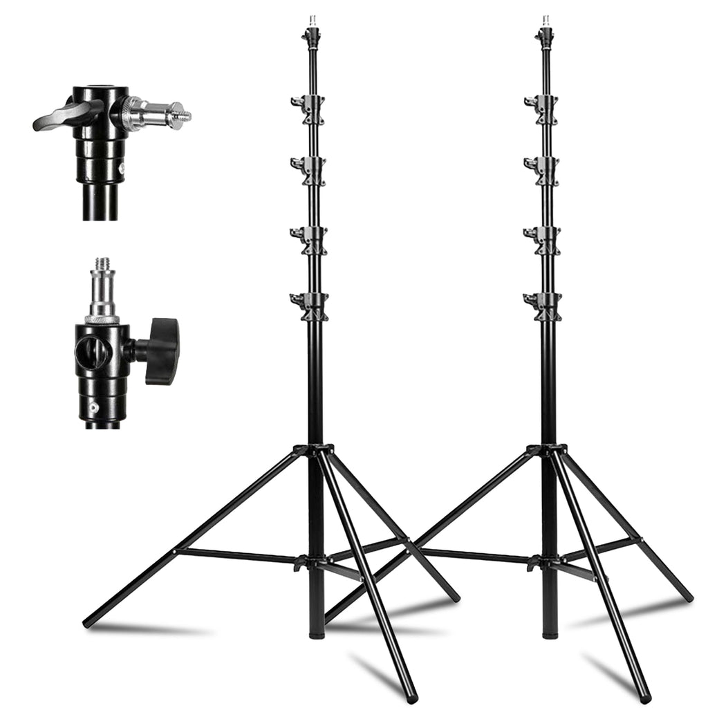 Kate 2Pcs Heavy Duty 10.8ft Light Stand with Casters for Softbox, Monolight